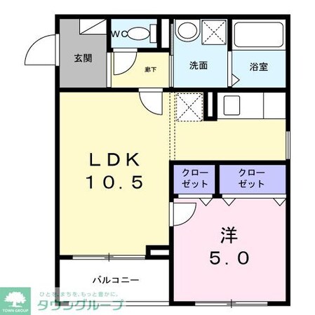 ドゥー・アヴェニールの物件間取画像